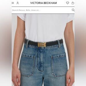 Victoria Beckham leather waste belt